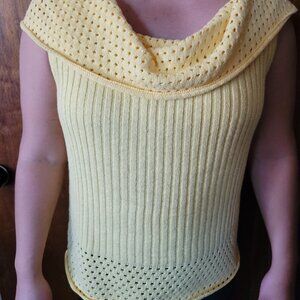 Yellow sweater shirt